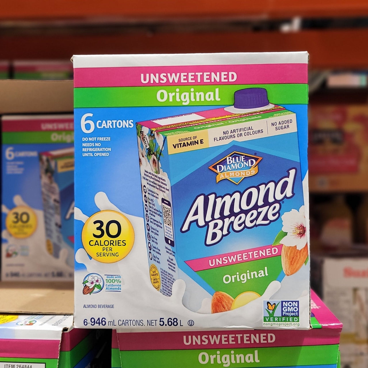Image of Almond Breeze Unsweetened Original Almond Milk - 6 x 946 Grams