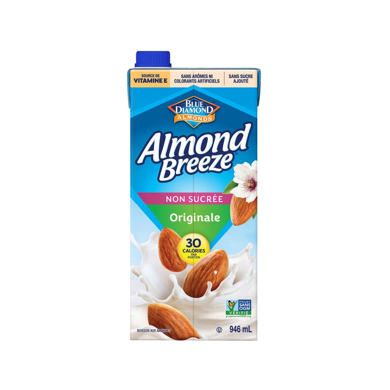 Image of Almond Breeze Unsweetened Original Almond Milk, 6x946mL