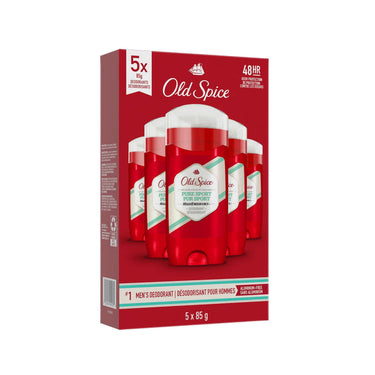 Image of Old Spice High Endurance Pure Sport Deodorant 5-Pack - 5 x 85 Grams