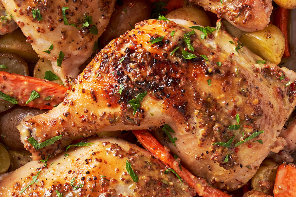 Maple-Mustard Glazed Chicken
