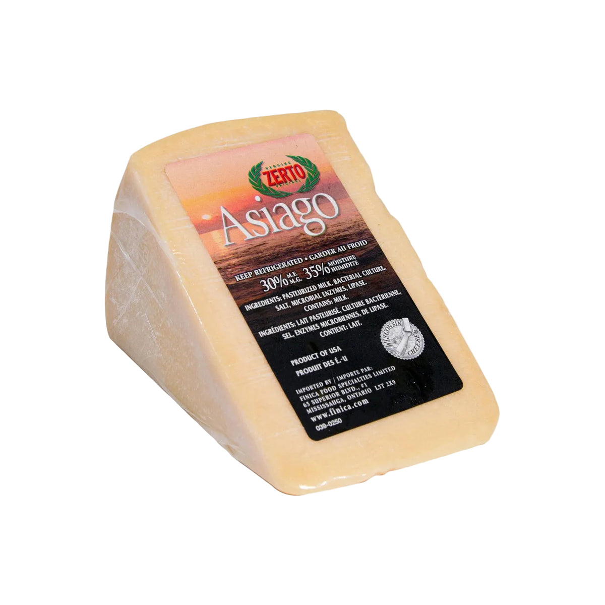 Zerto Asiago Cheese - 1 x 1KG