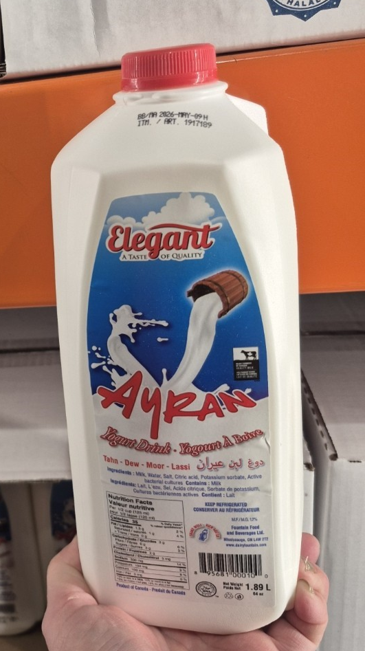 Elegant Ayran Yogurt Drink - 1 x 1.89 L