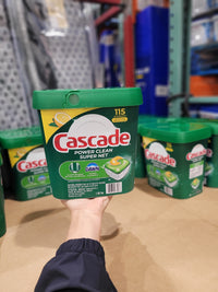 Thumbnail for Cascade Power Clean Dishwasher Detergent ActionPacs 115-Pack Lemon Scent - 1 x 1.82 Kilos