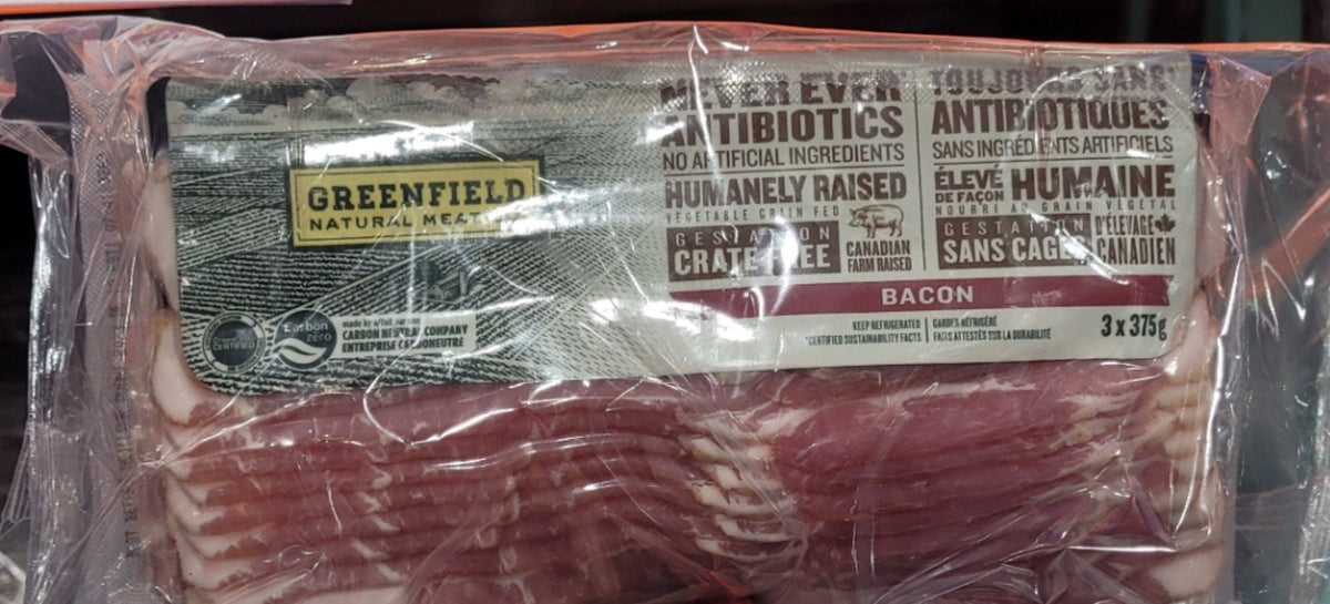 Image of Greenfield Bacon - 3 x 1.125 Kilos