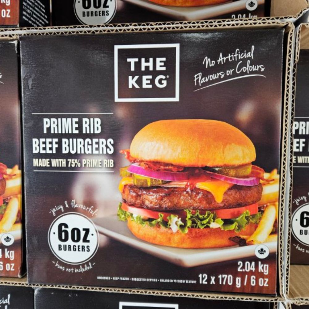 Image of The Keg Prime Rib Burger - 12 x 170 Grams