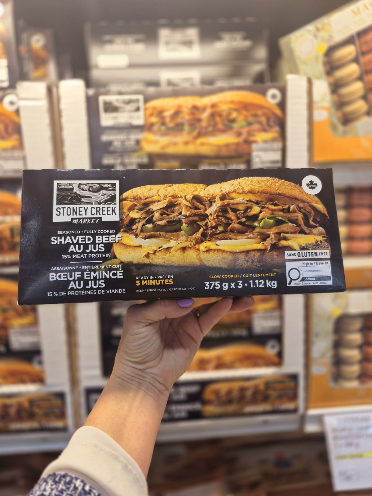 Stoney Creek Shaved Beef Au Jus - 3 x 375 Grams