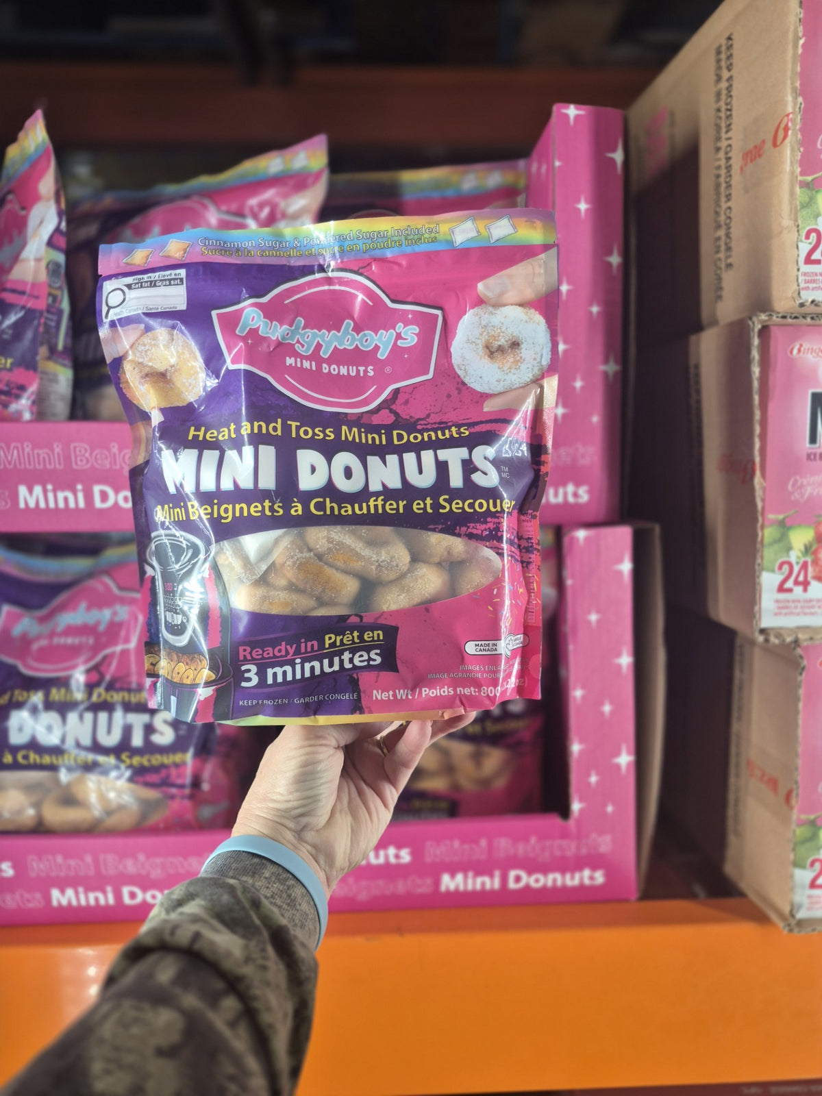 PudgyBoys Mini Donuts - 1 x 800 Grams