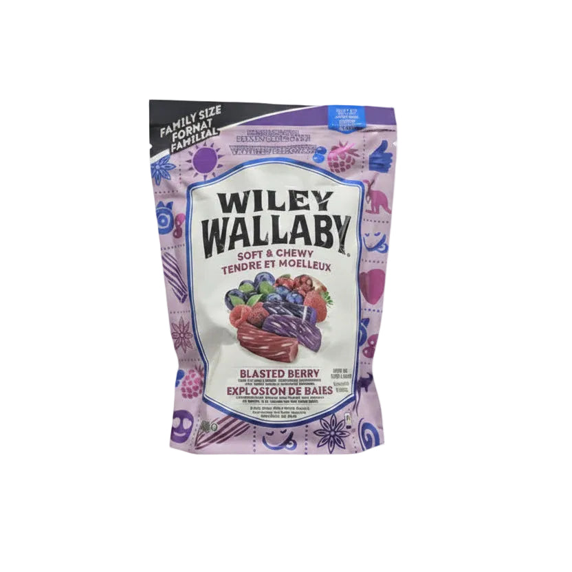 Wiley Wallaby Berry Licorice - 1 x 680 Grams