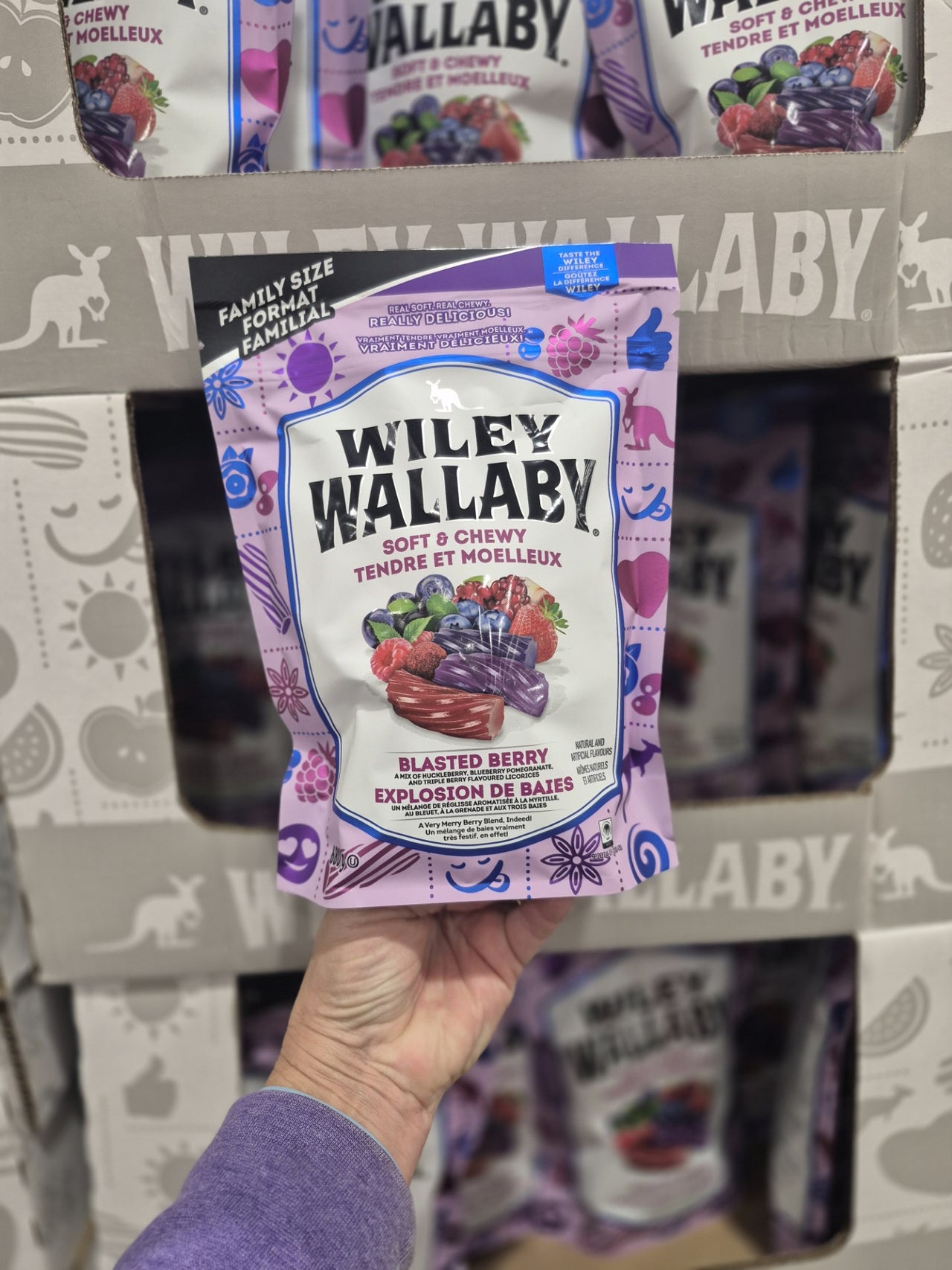 Wiley Wallaby Berry Licorice - 1 x 680 Grams