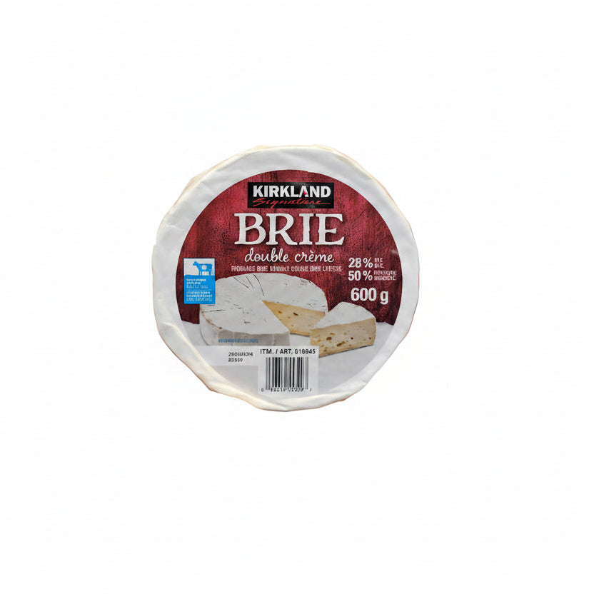 Kirkland Double Cream Brie Cheese - 1 x 600 Grams