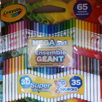 Thumbnail for Image of Crayola 65-Piece Washable Markers Mega Set - 1 x 650 Grams