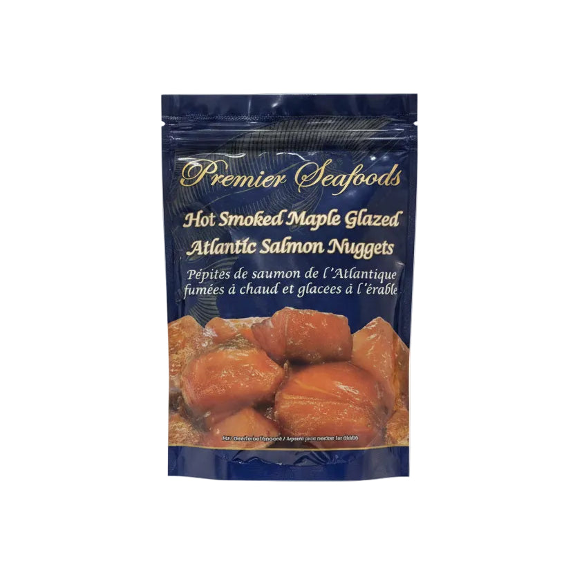 Hot Smoked Maple Salmon Nuggets - 1 x 400 Grams