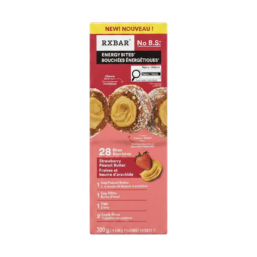 Strawberry Peanut Butter Energy Bites - 1 x 700 Grams