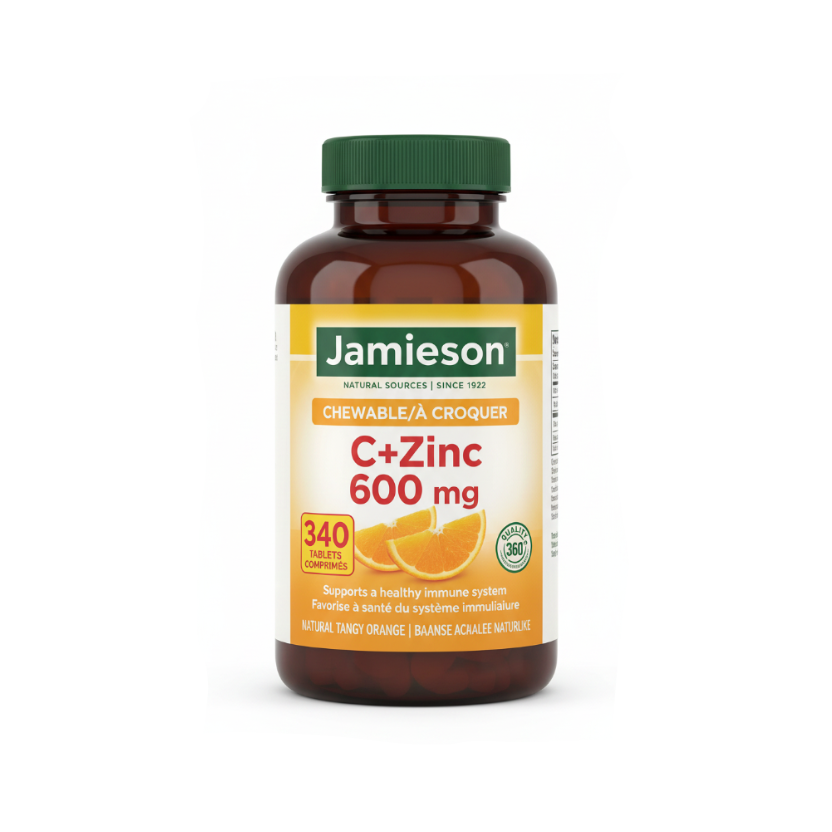 Jamieson Vitamin C + Zinc Tablets 340 Tablets - 1 x 600 Grams