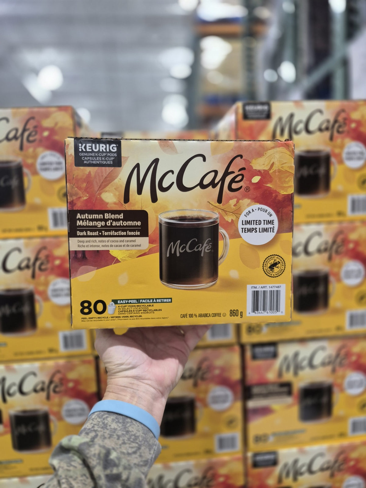 McCafe Autumn Dark Roast Blend K-Cups - 1 x 860 Grams