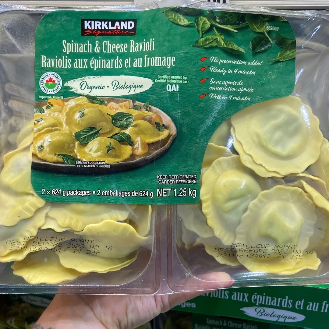 Image of Kirkland Signature Spinach & Cheese Ravioli - 2 x 1.248 Kilos