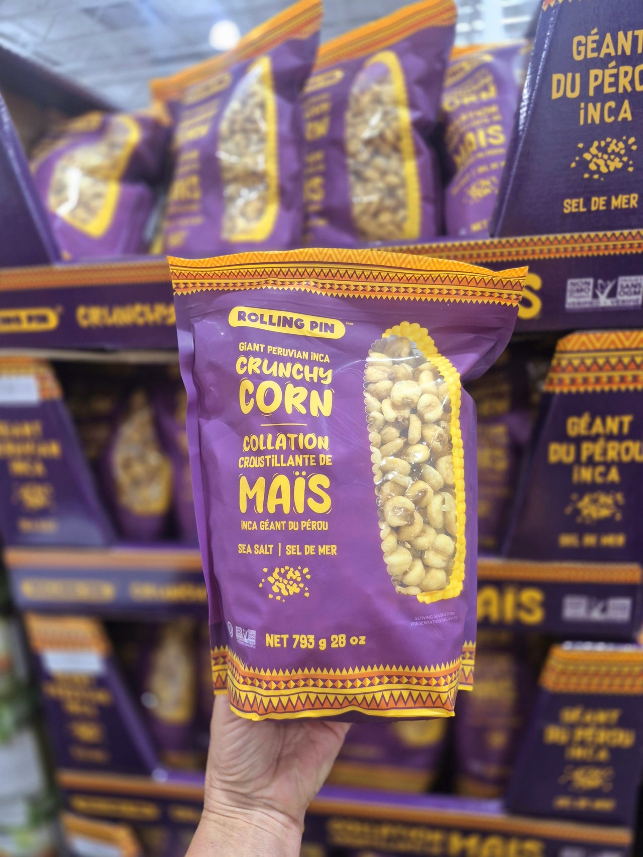 Rollin Pin Crunchy Corn Nuts - 1 x 793 Grams