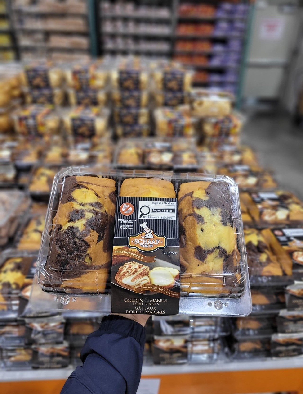 Schaaf Foods Golden and Marble Cakes - 3 x 375 Grams