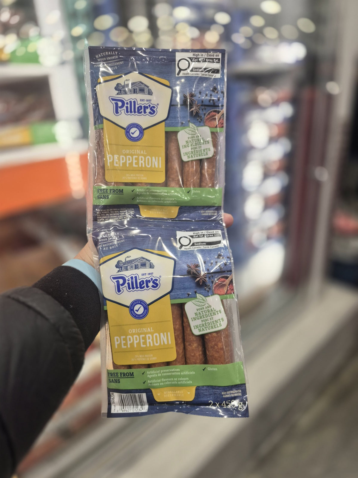 Piller's Original Pepperoni - 2 x 450 Grams