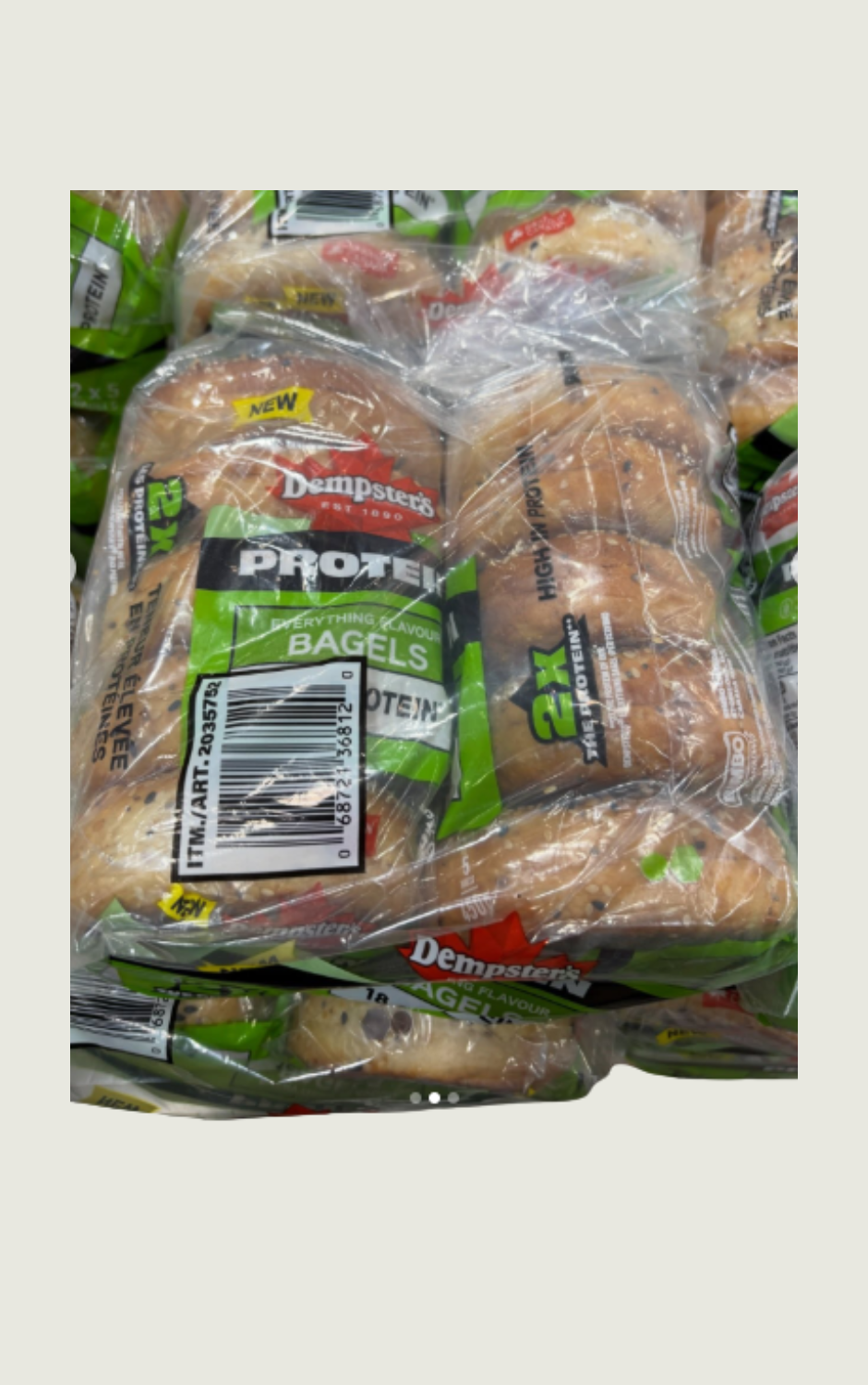 Dempster's Protein Everything Bagels - 2 x 450 Grams