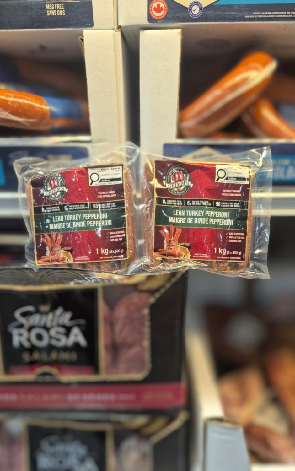 Grimm's Lean Turkey Pepperoni - 2 x 500 Grams