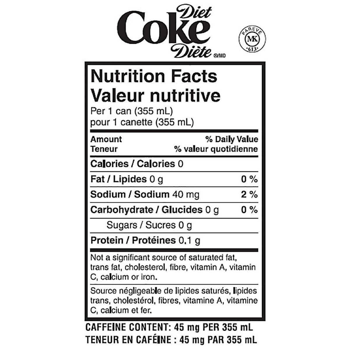 Image of Diet Coca-Cola® Cans 32-Pack - 32 x 355 Grams