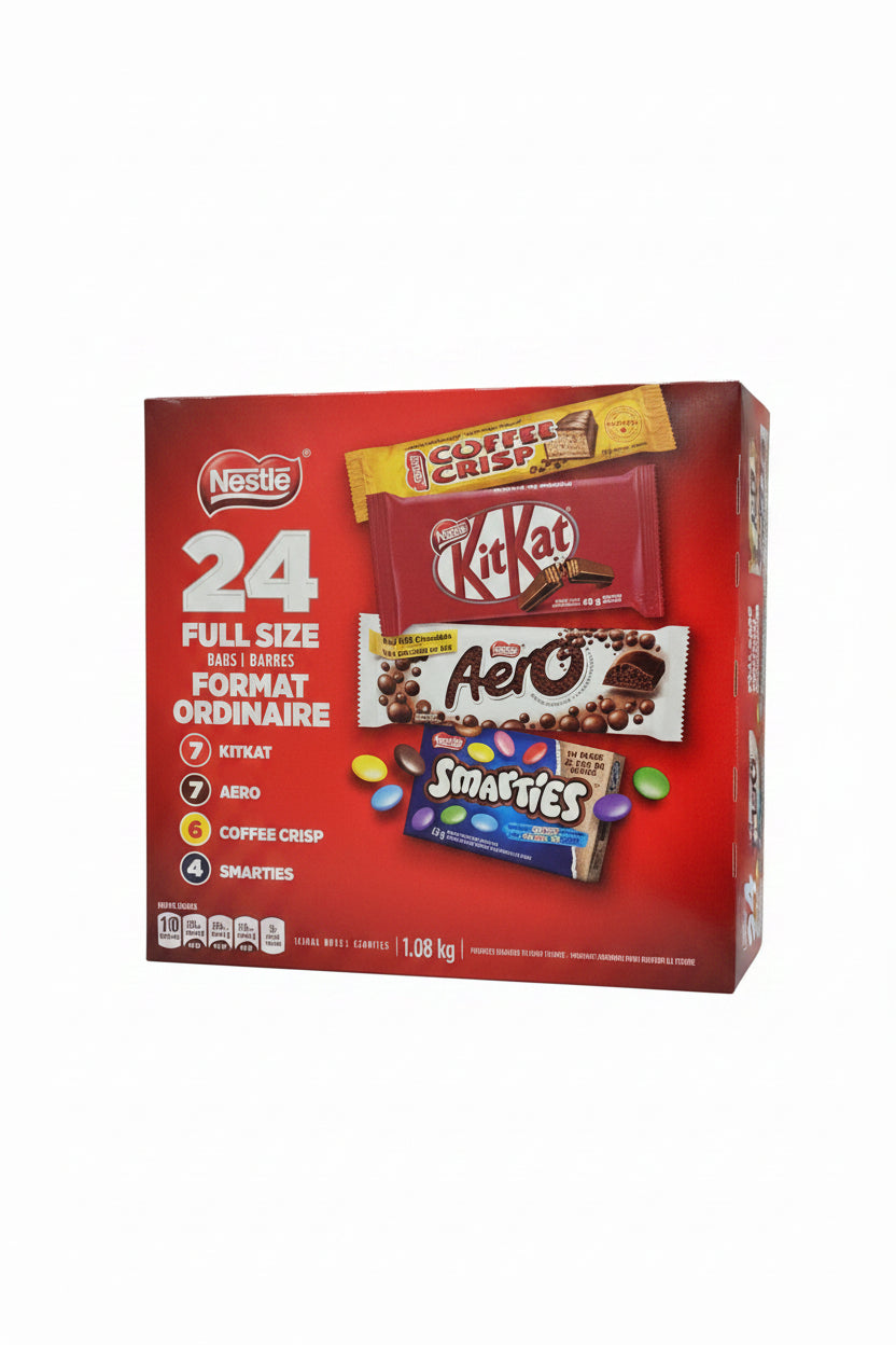 Image of Nestle Assorted Full Size Bars 24 Pack - 1 x 1.08 Kilos