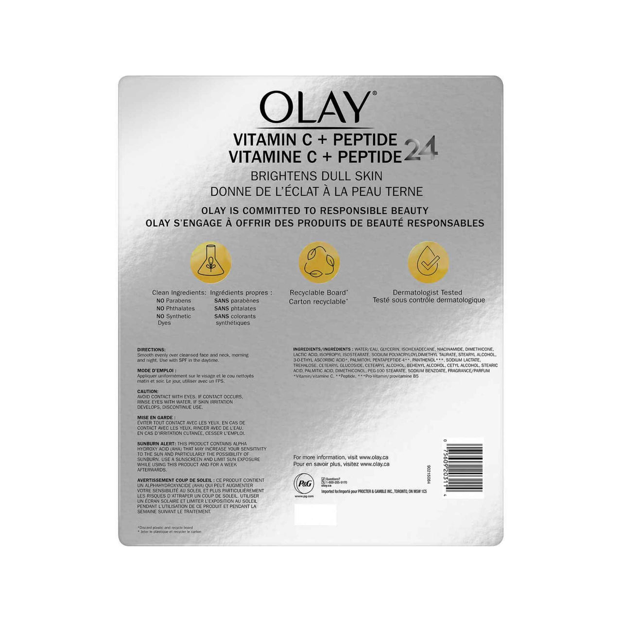 Image of Olay Regenerist Vitamin C + Peptide 24 Face Moisturizer - 1 x 160 Grams