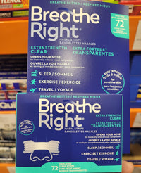Thumbnail for Image of Breathe Right Nasal Strips Extra Clear 72-Pack - 1 x 385 Grams