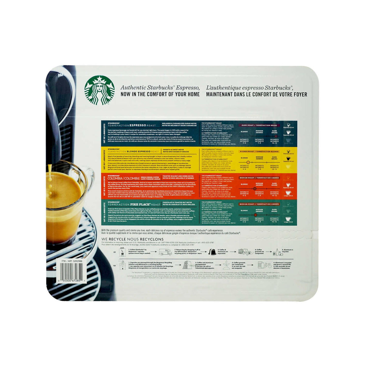 Image of Starbucks by Nespresso Single Serve 60-Pack - 1 x 730 Grams