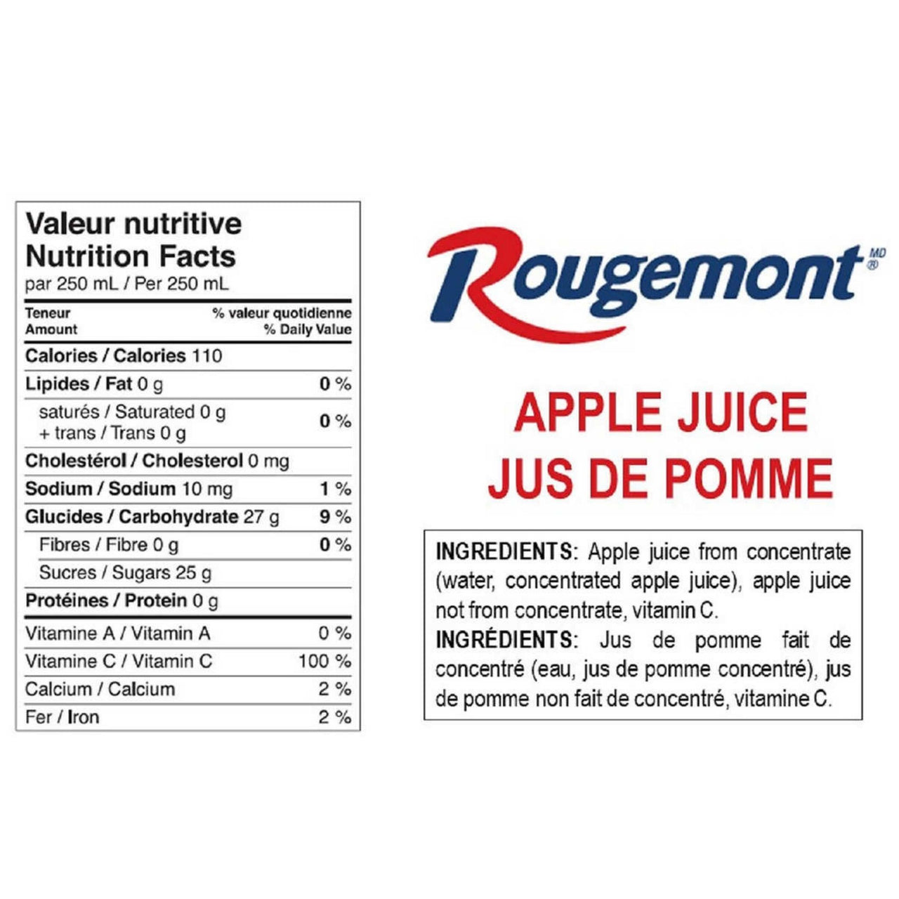 Image of Rougemont Apple Juice 6-Pack - 1 x 12 Kilos