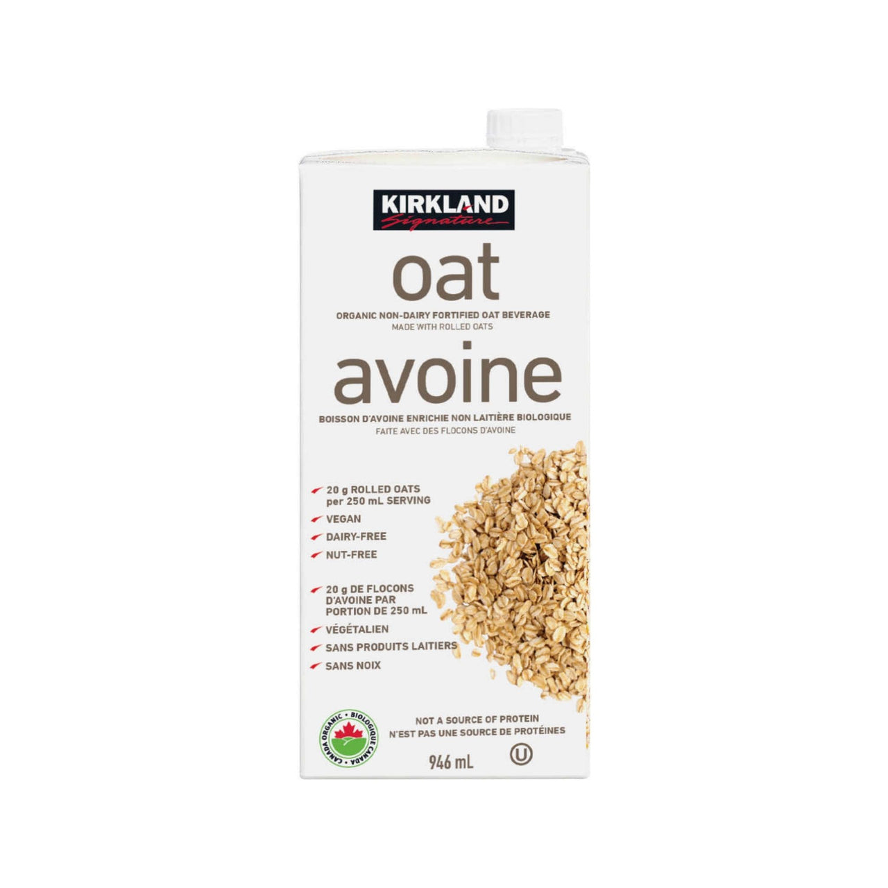 Image of Kirkland Signature Organic Oat Beverage - 6 x 946 Grams