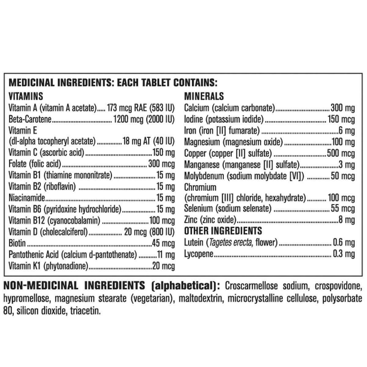 Image of Kirkland Signature Women 50+ Multivitamin Tablets 365-Pack - 1 x 860 Grams