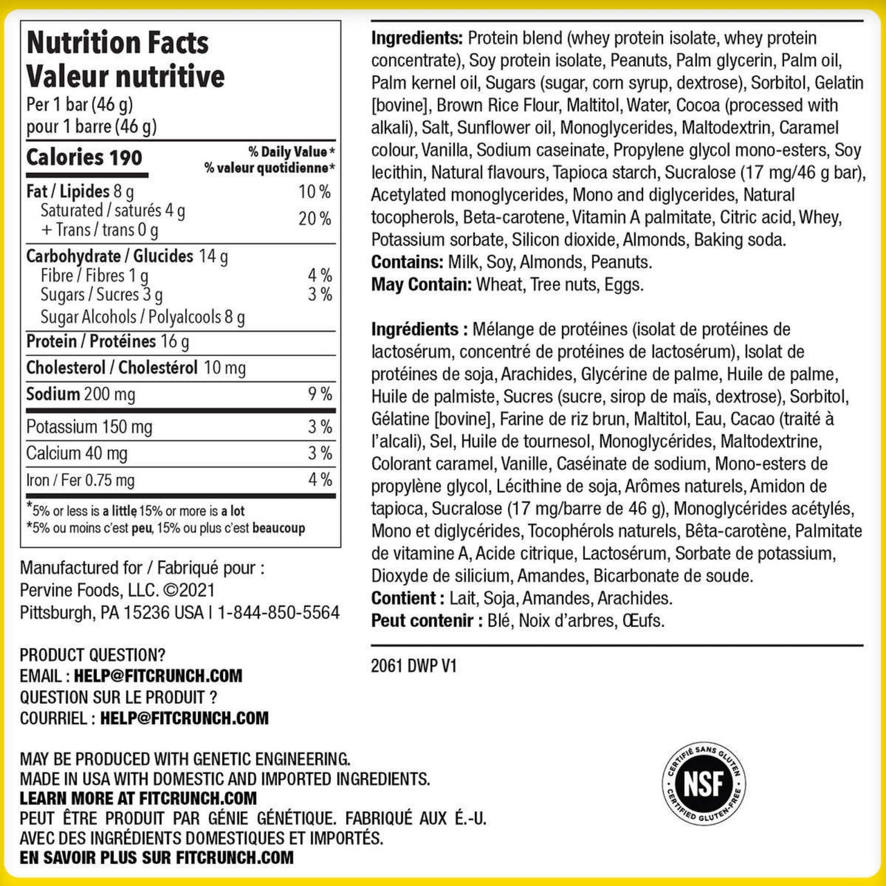Image of Robert Irvine's Protein Bars - 18 x 46 Grams