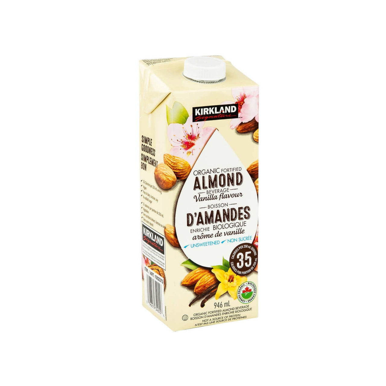 Image of Kirkland Signature Organic Almond Beverage - Vanilla