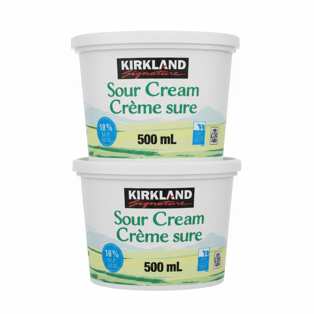 Image of Kirkland Signature 18 % Sour Cream 2-Pack - 2 x 500 Grams