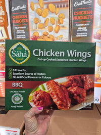 Thumbnail for Image of Saha Halal BBQ Cooked Seasoned Chicken Wings - 1 x 1.8 kilos