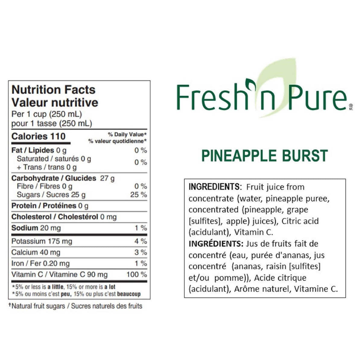 Image of Fresh'n Pure Pineapple Juice - 1 x 6.741 Kilos