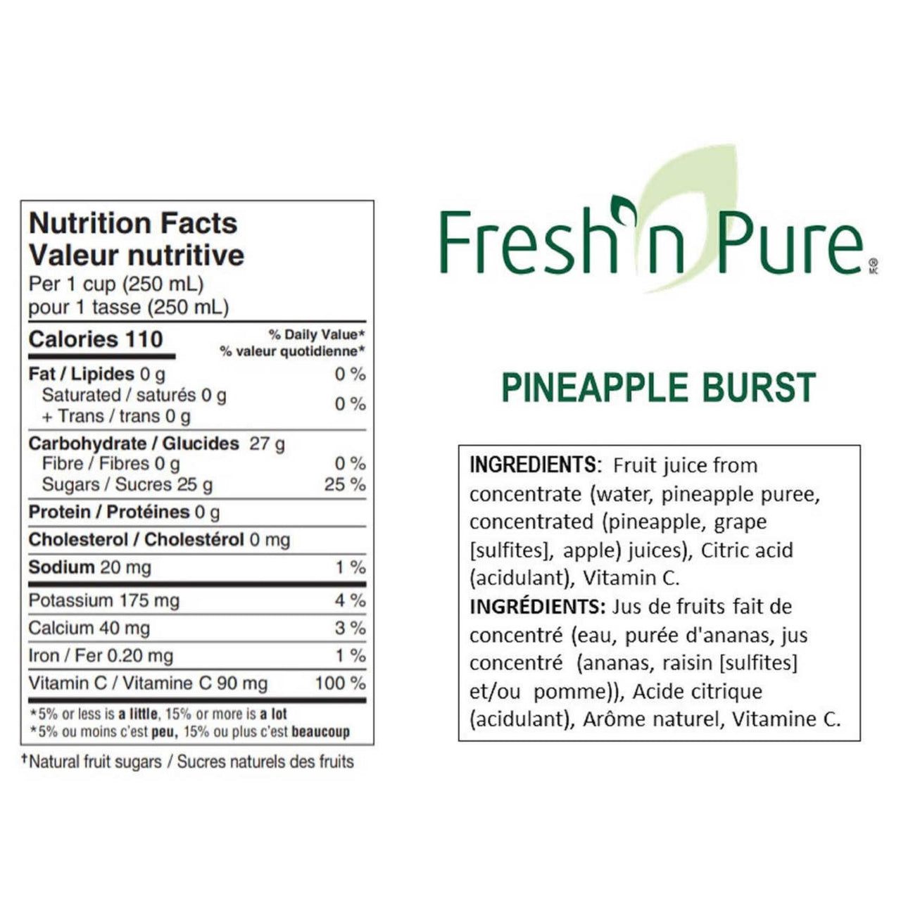 Image of Fresh'n Pure Pineapple Juice - 1 x 6.741 Kilos