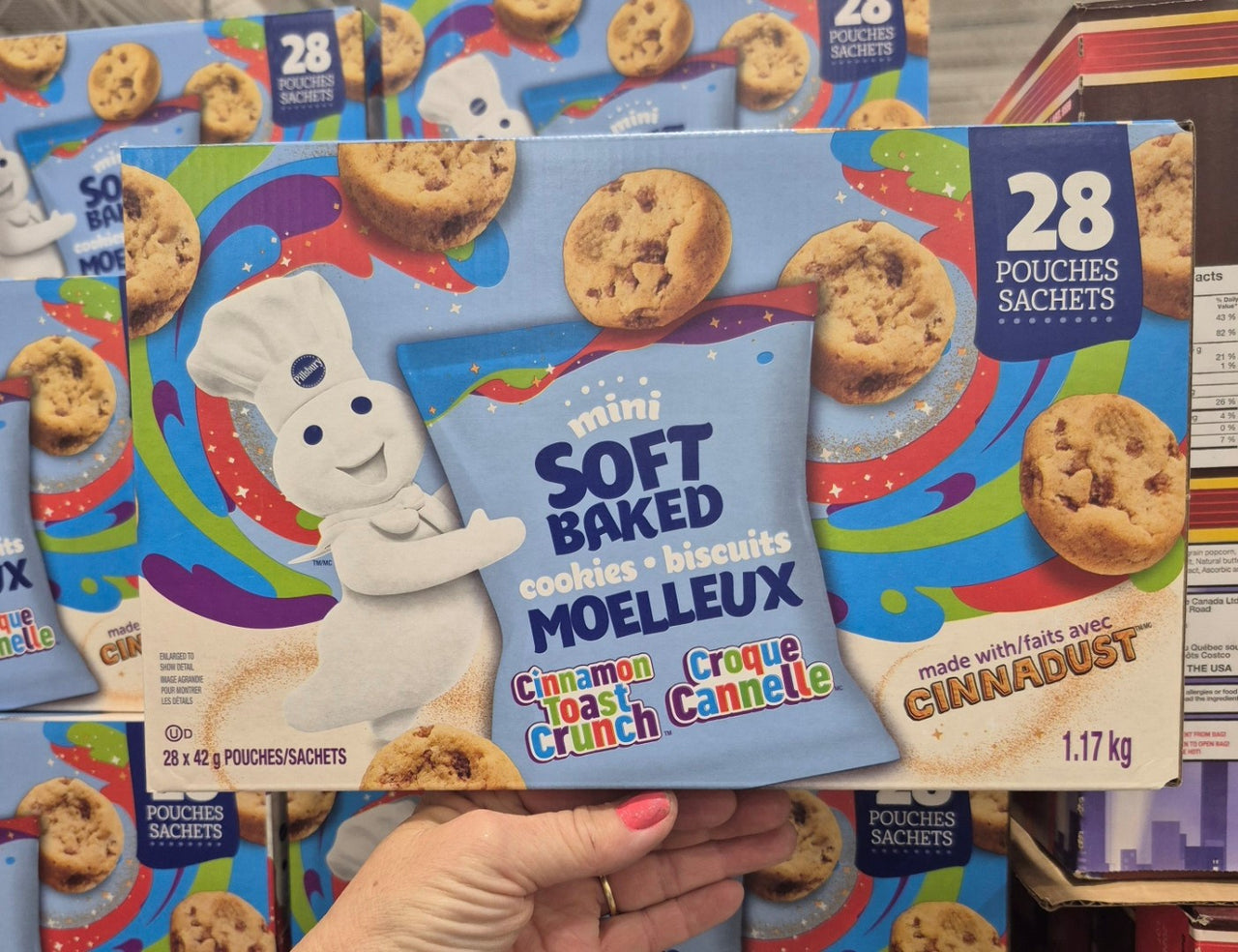 Image of Pillsbury Cinnamon Toast Crunch Mini Soft Baked Cookies - 1 x 1176 Kilos