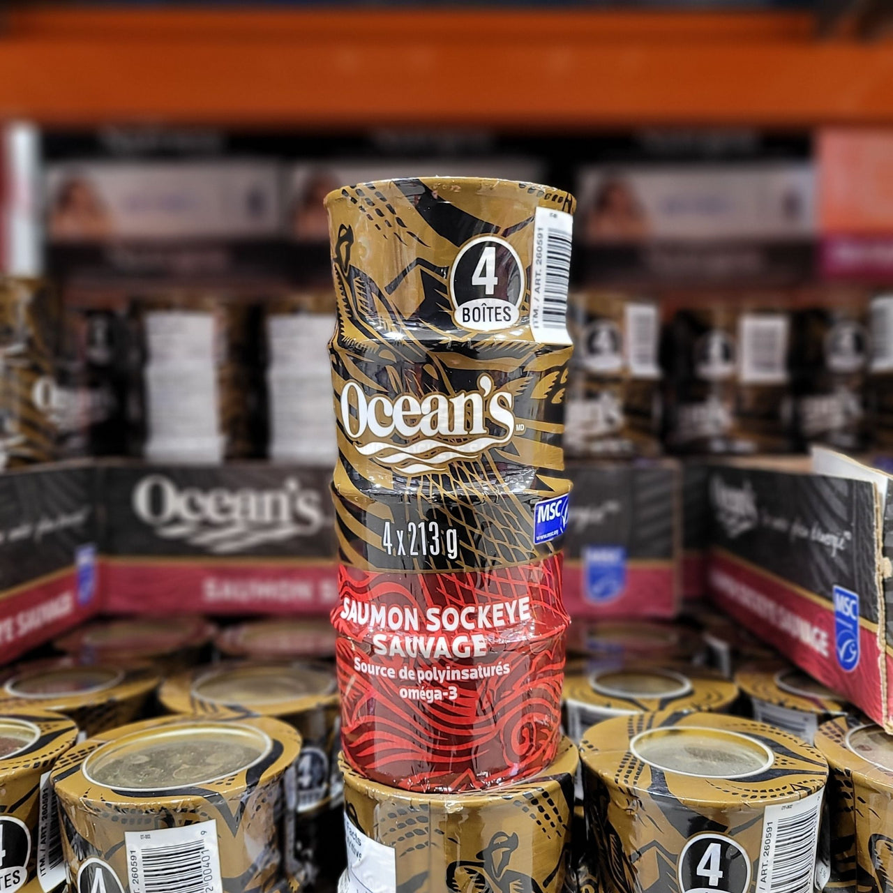 Image of Oceans Canned Wild Sockeye Salmon - 4 x 213 Grams