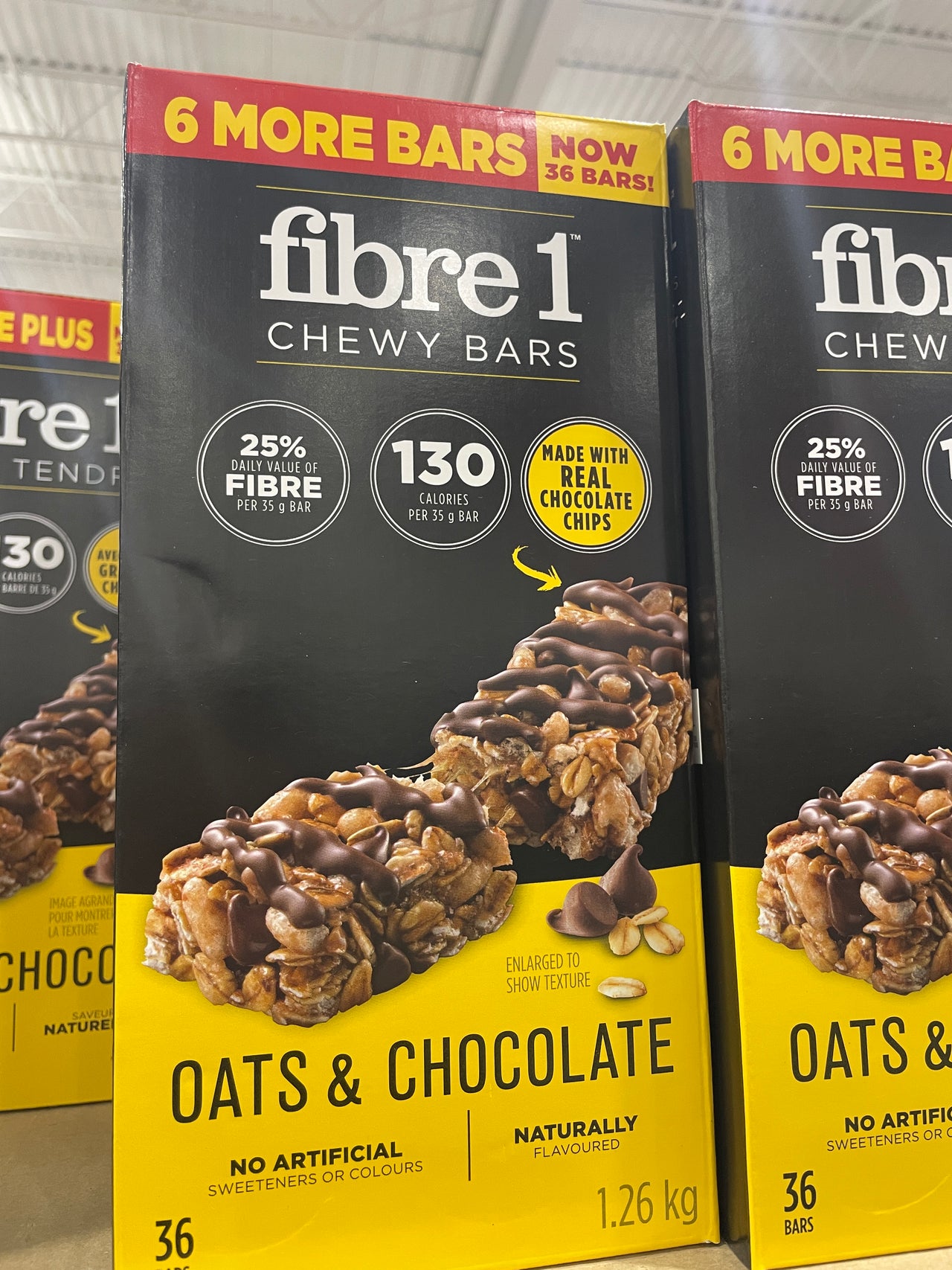 Image of Fibre 1 Chewy Bars Oats and Chocolate - 1 x 1.26 Kilos