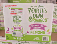 Thumbnail for Image of Earth's Own Organics Almond Milk 3-Pack - 3 x 1.89 Litres