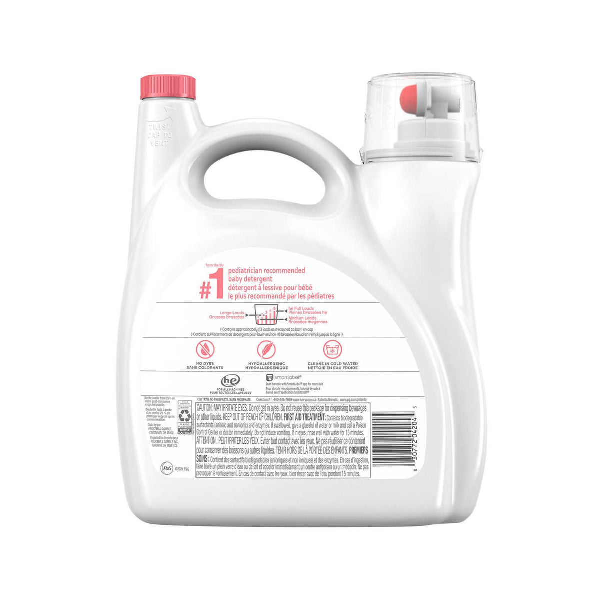 Image of Ivory Snow Newborn Liquid Laundry Detergent - 1 x 4.8685 Kilos