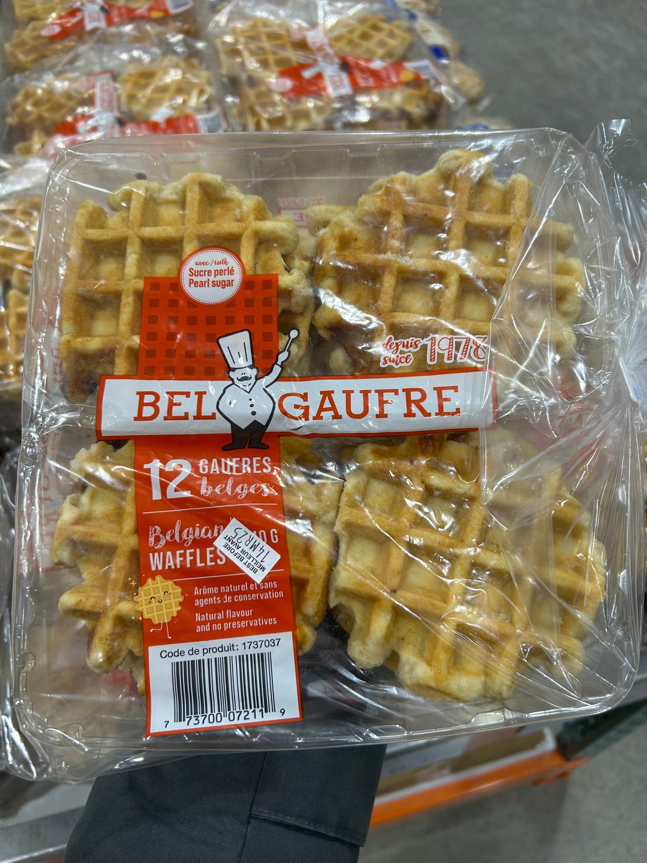 Image of Bel Gaufre Belgian Waffles - 12 X 70 Grams