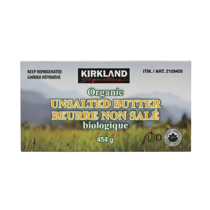 Image of Kirkland Signature Organic Unsalted Butter - 1 x 454 Grams