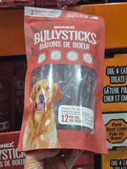 Image of Bonez 9"-12" Bully Sticks Pack of 12 - 1 x 480 Grams