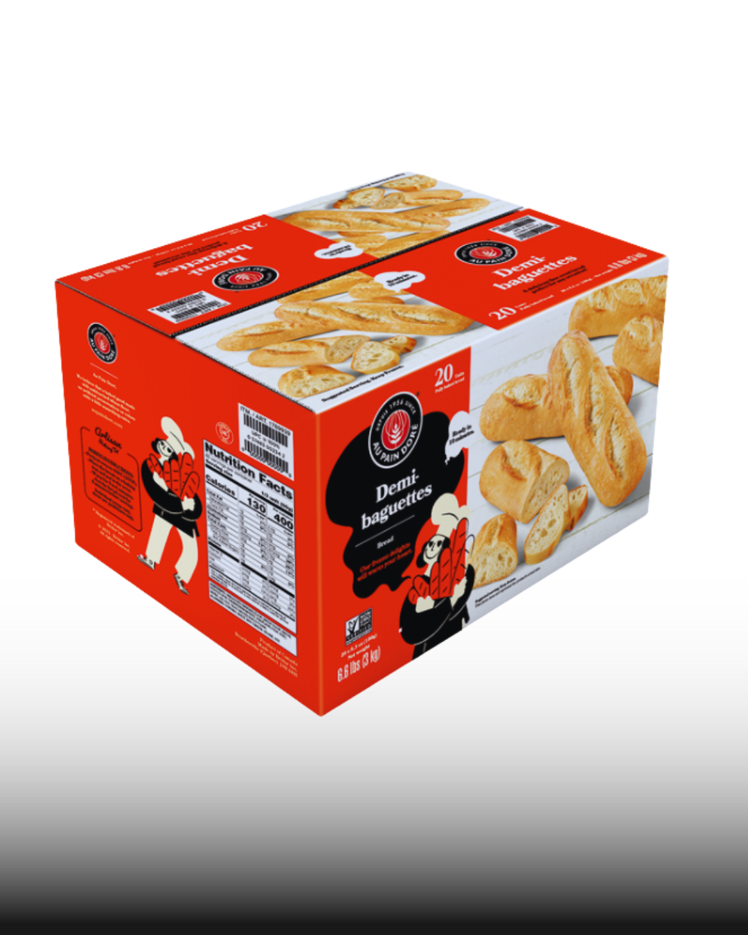 Bridor Frozen Baguettes - 1 x 3 KG