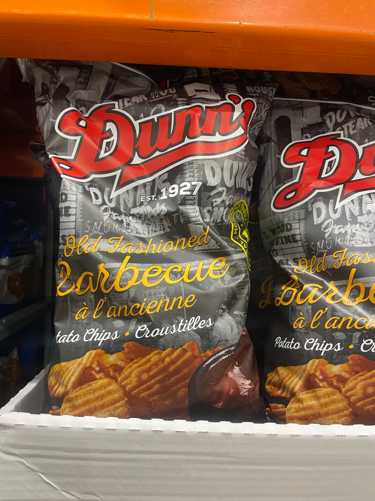 Dunn's Famous BBQ Chips - 1 x 750 Grams