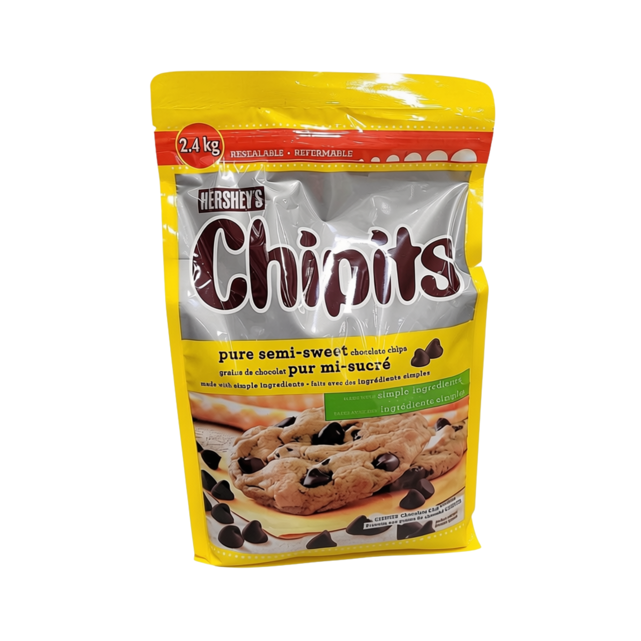 Hershey's Chipits Pure Semi-Sweet Chocolate Chips - 1 x 2.4 Kilos